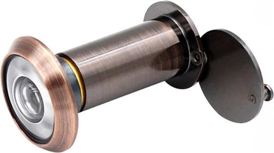 Spia per porte - Con coperchio - Obiettivo a lente acromatica - Ø16 / 35-60mm - Angolo di visuale 200° - Lenti in vetro - Per porte interne ed esterne