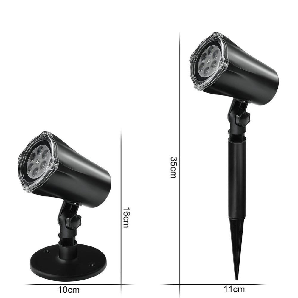 Trade Shop - Proiettore Laser Natale Per Esterno Giardino Neve Albero Natale Stella Luci Led -