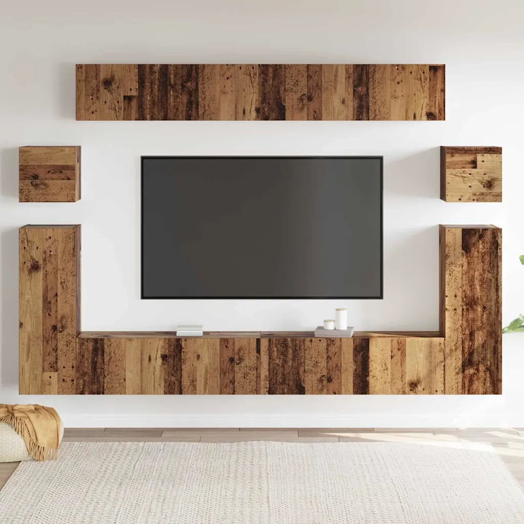Unità TV 4 pcs Legno vecchio Legno multistrato 3393390