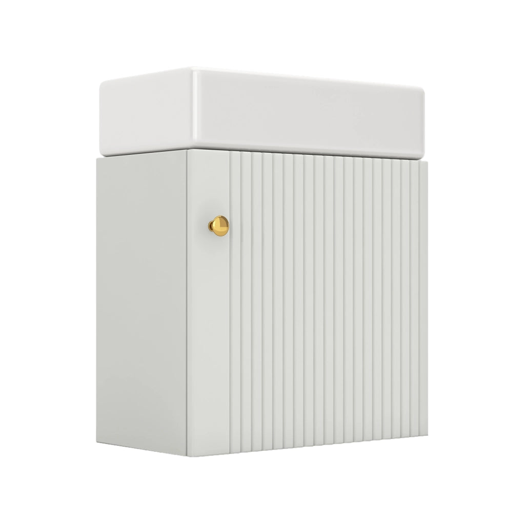 Mobile sottolavabo con 1 anta; ampio spazio contenitivo e chiusura ammortizzata; per bagno; 62 × 54 × 26 cm
