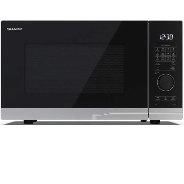Sharp yc-pg284ae-s forno a microonde nero, argento microonde con grill superficie piana 28 l 900 w
