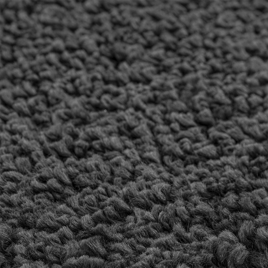 Tappeto Shaggy con retro in lattice Grigio scuro Ã¸160 cm