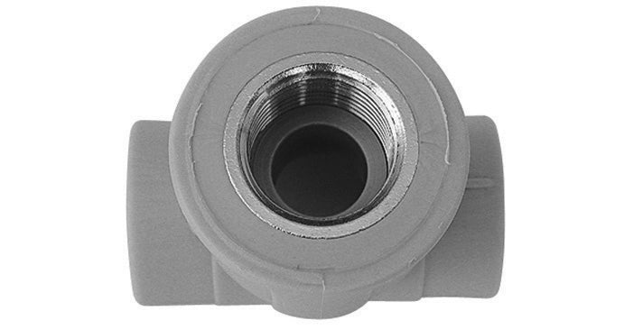 TEE FILETTATO FEMMINA IN POLIPROPILENE- 1/2 x Diam. 20- DH- pezzi 1