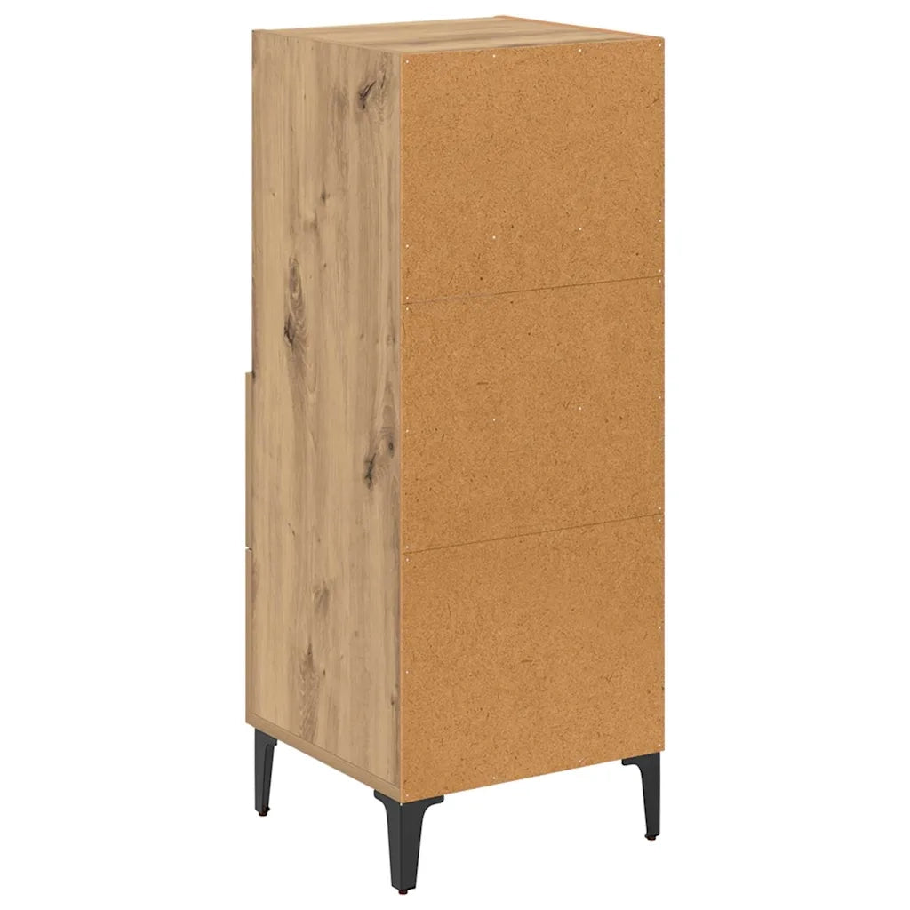 Credenza-Buffet-Armadio da cucina rovere artigianale 34 x 34.5 x 90 cm Legno multistrato 857591