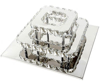 Lampada Da Soffitto Cristallo Plafoniere Led 24w Quadrato App410-c