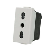 Biesse kit presa bipasso 2p+t 10/16a 250v compatibile bticino matrix am5180 *** numero pezzi 6, confezione 1