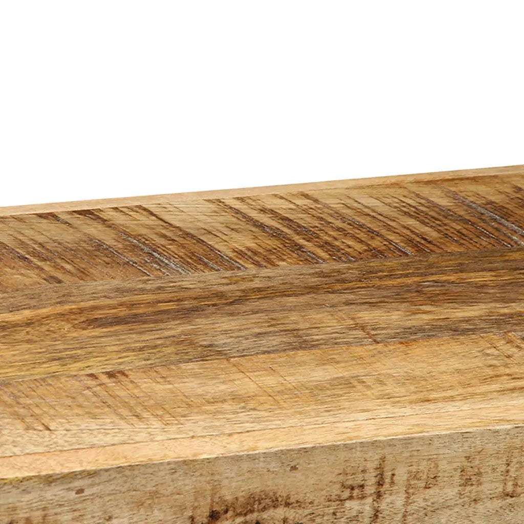 Mensola da Parete 90x33x45 cm in Legno Massello di Mango Grezzo 4017485