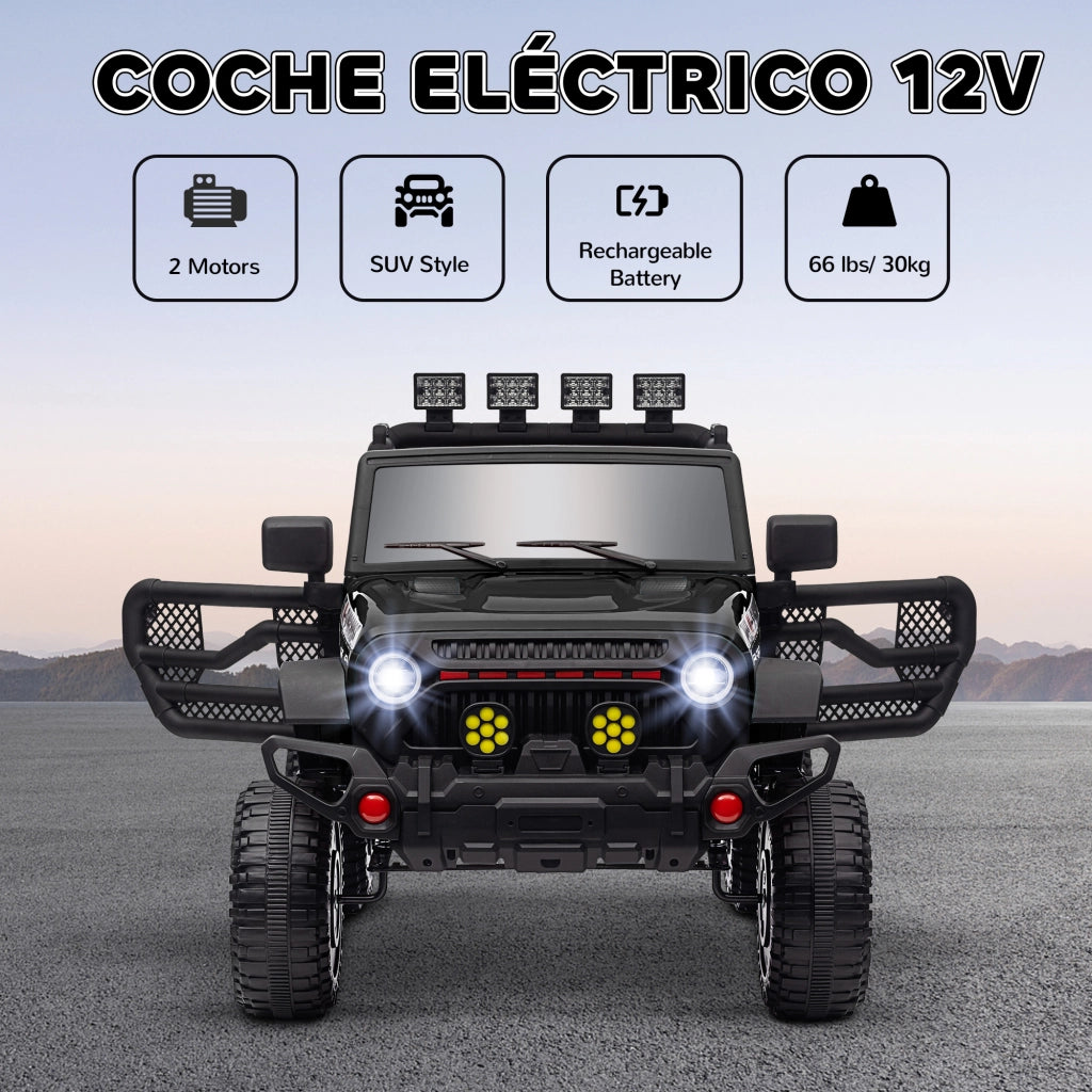 Auto Elettrica per Bambini con Telecomando ¨C Zephmum ¨C Nero