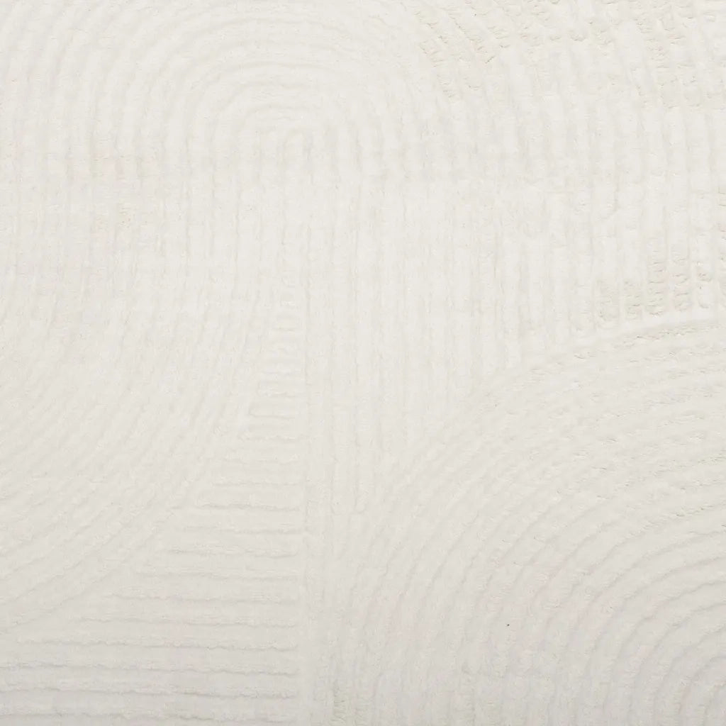 Tappeto IZA a Pelo Corto Aspetto Scandinavo Crema 100x200 cm 375439