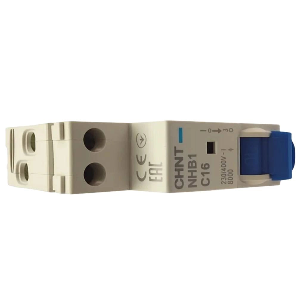 Chint interruttore magnetotermico compatto 1p+n curva c 1 modulo 4,5 ka 230v *** ampere 16 ampere, confezione 1