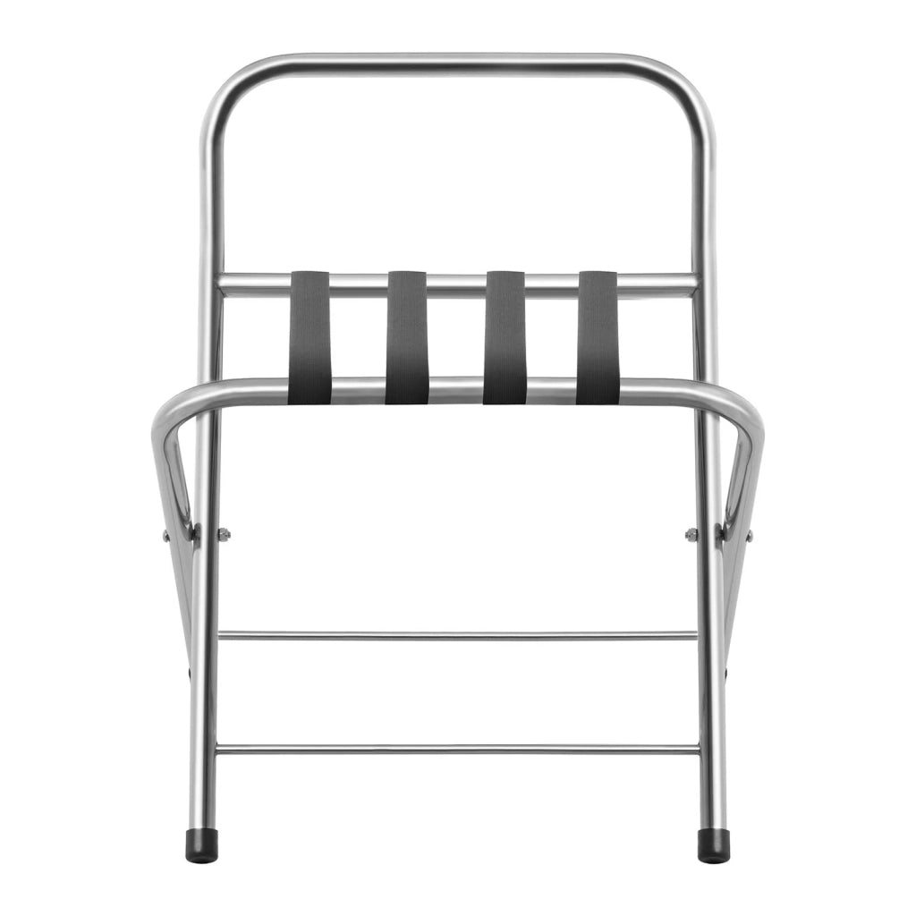 Portavaligie pieghevole per hotel (55x45x64cm capacità di carico 50kg acciaio inossidabile di alta qualità) 14_0004442
