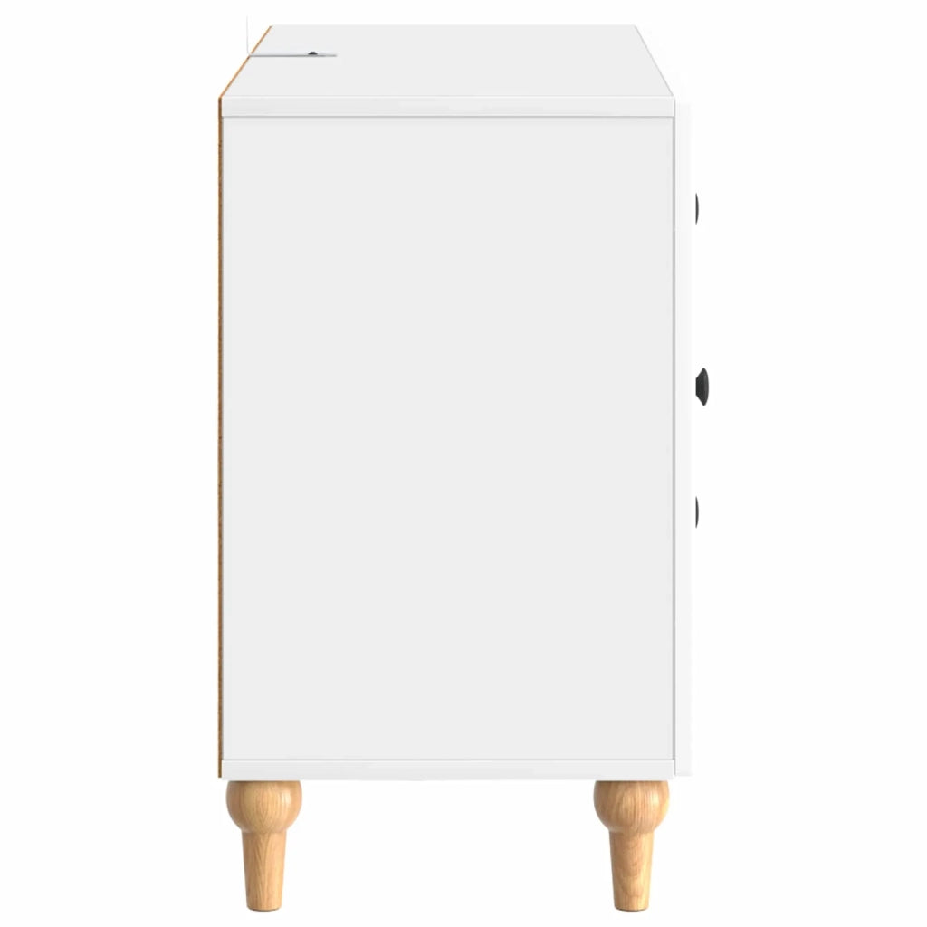 Mobile TV Bianco Lucido 89 x 34,5 x 60 cm Legno ingegnerizzato