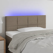 Testiera a LED-Testata con LED Tortora 100x5x78/88 cm in Tessuto 172703