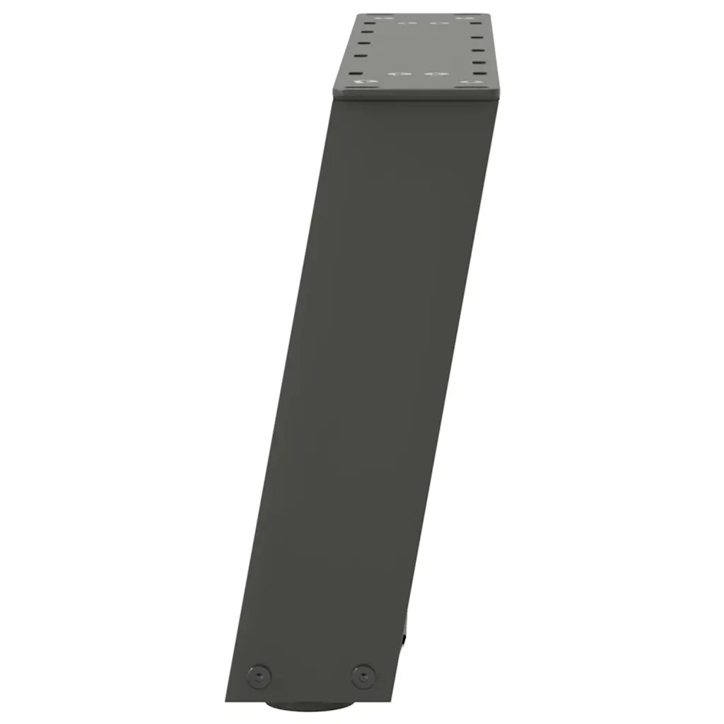 Gambe per Tavolino da CaffÃ¨ a Forma di U 2 pz Antracite 40x(30-31) cm Acciaio