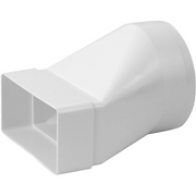 RIDUZIONE DA TUBO TONDO A RETTANGOLARE da Ø 100 mm a mm 110x55 - PES