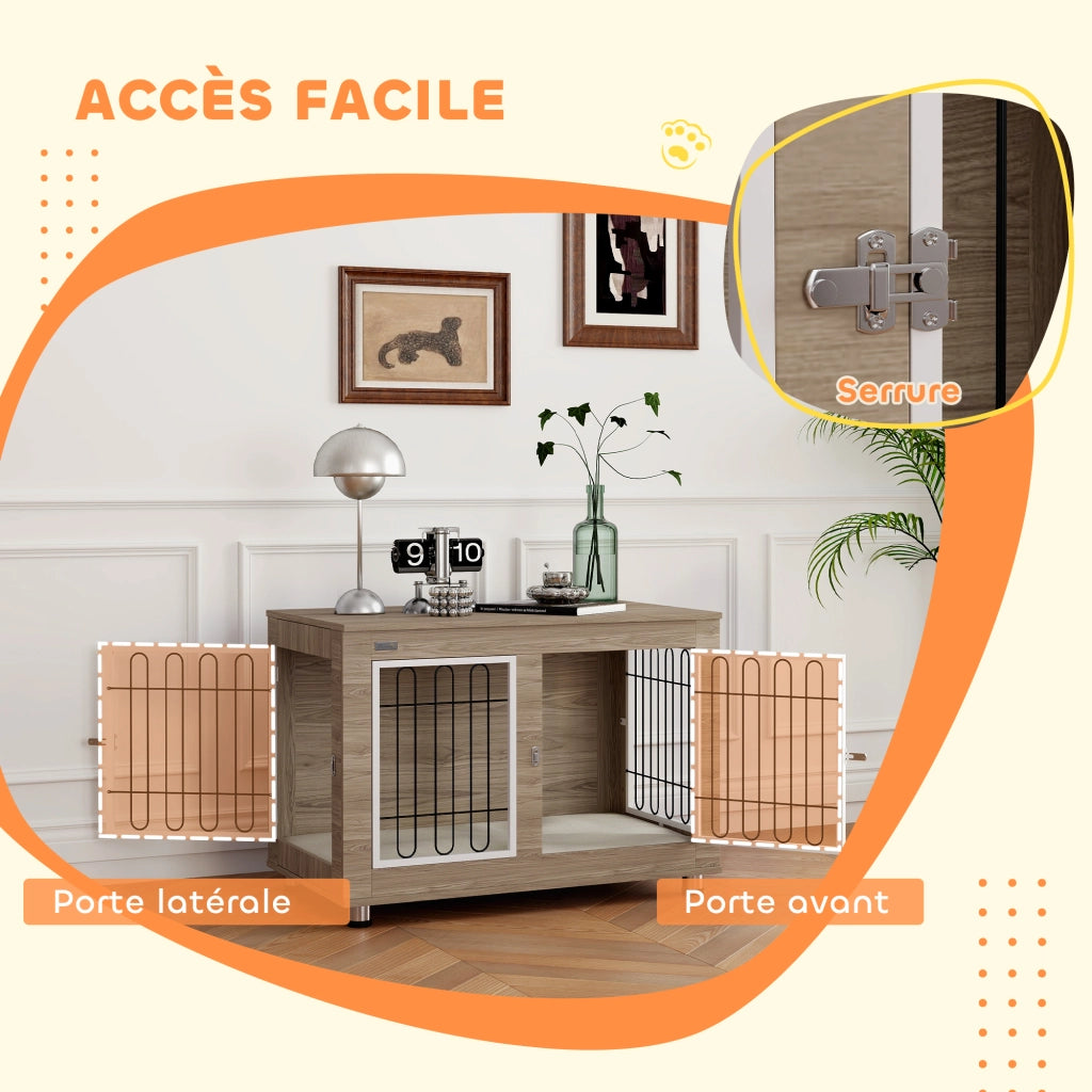 Tavolino Cage per Cani ¨C Minimal ¨C Grigio