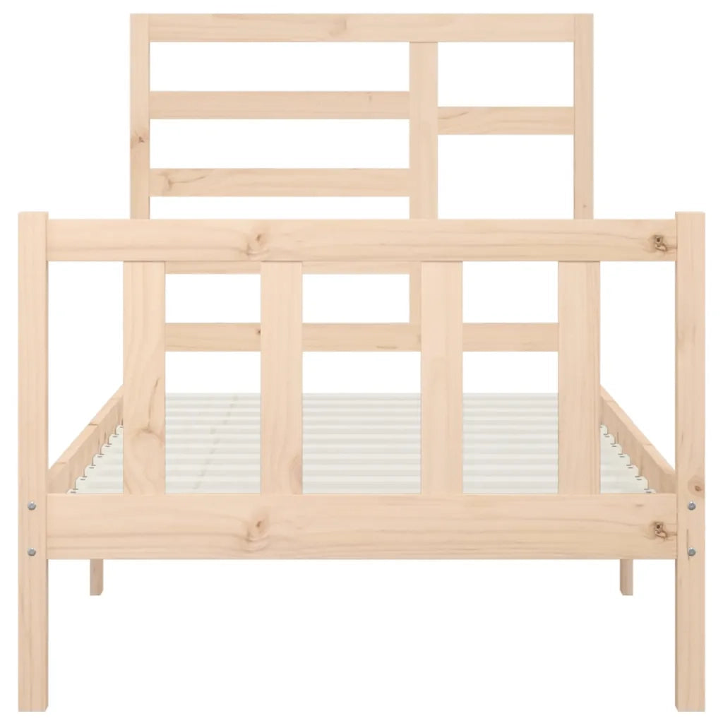 Giroletto senza Materasso-Struttura Letto 90x200 cm in Legno Massello di Pino 358547
