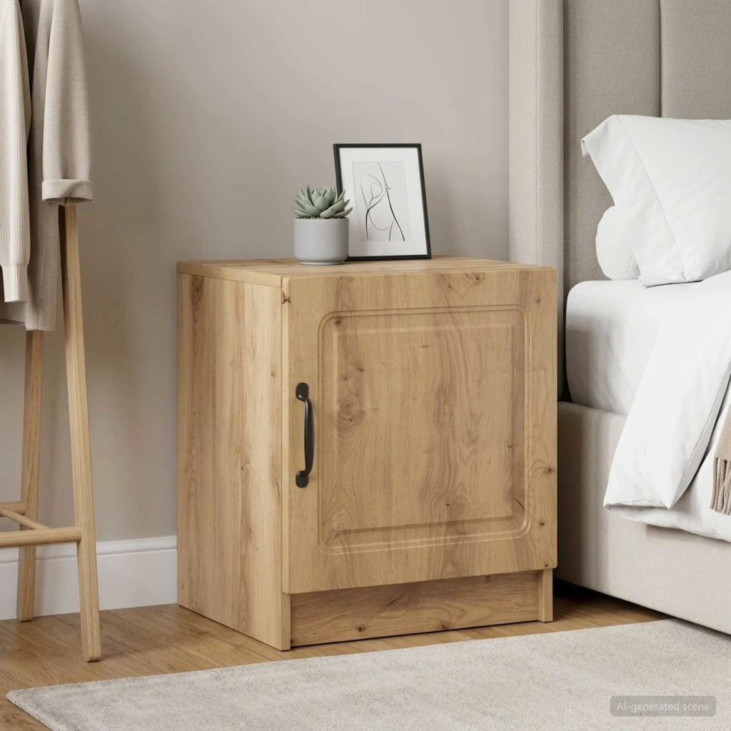 Armadio da Notte 2 pcs Rovere Artigianale 43 x 34,5 x 47 cm 895734