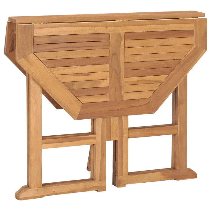 Set da Pranzo da Giardino 5 pz Pieghevole in Massello di Teak cod mxl 35433