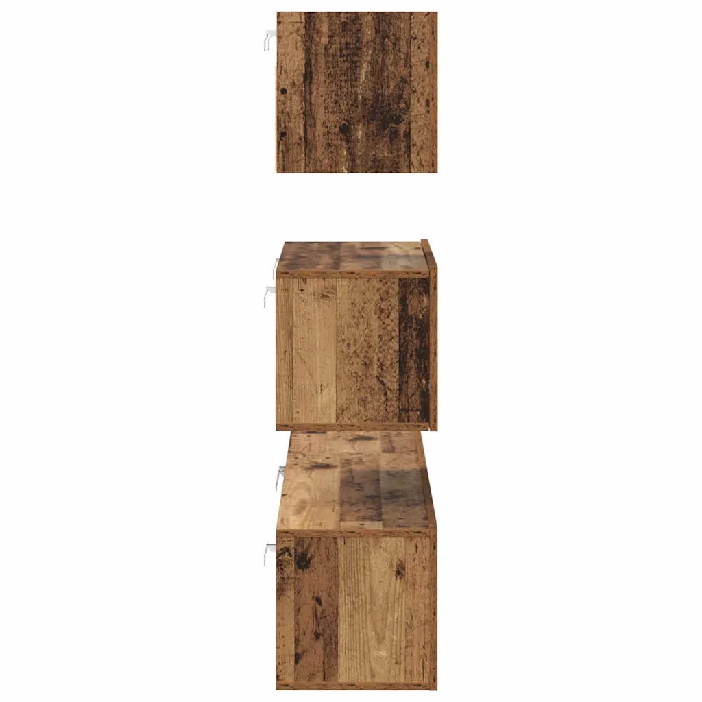 Set mobile TV 4 pcs Legno vecchio Legno multistrato 3393435