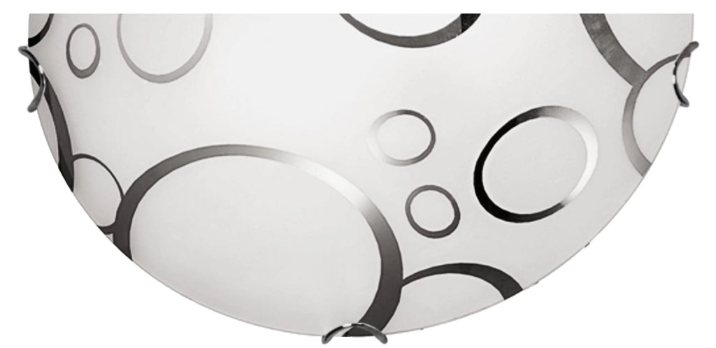 Plafoniera Candellux DOKA 1 luce E27 nero/cromo 30cm