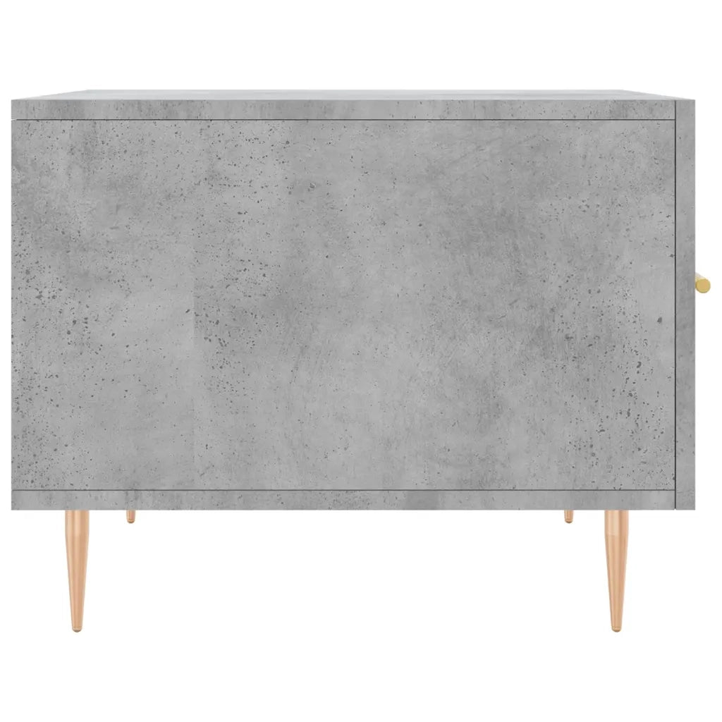 Tavolino Salotto Grigio Cemento 50x50x40 cm Legno Multistrato 829372