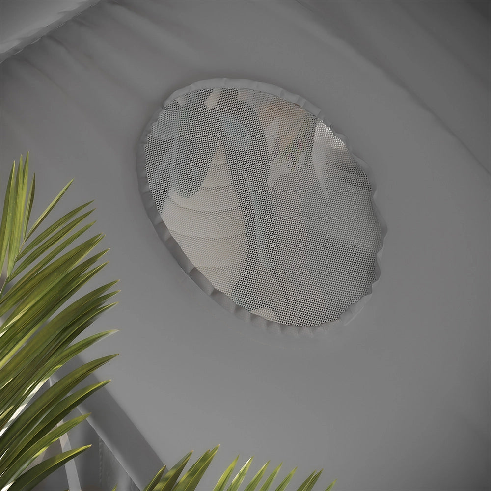 Vitalispa Tenda a tunnel Grigio 100 x 80 cm con finestra