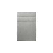 Testiera in tessuto bouclé grigio con linee L90 cm