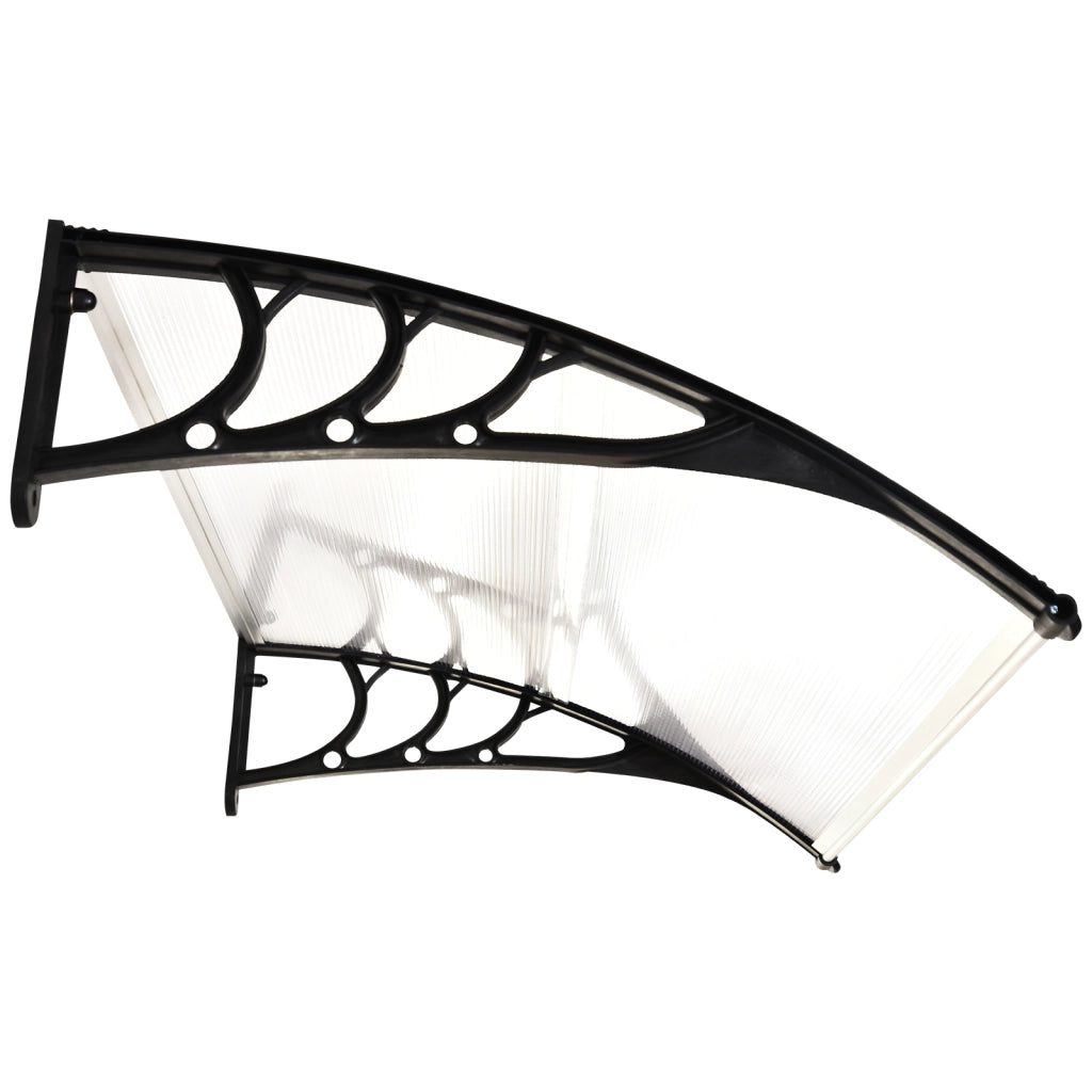 Pensilina Esterna in Policarbonato ¨C Zephmum ¨C Grigio 75x120 cm