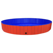 Piscina per Cani Pieghevole Rossa 300x40 cm in PVC CFW7255587