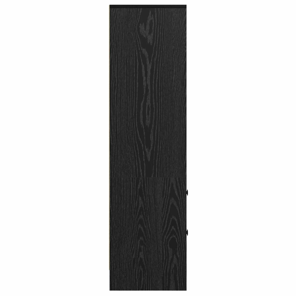 Credenza | Madia | Buffet da pranzo | Armadio da pranzo con cassetto Rovere Nero 45,5 x 34 x 127 cm
