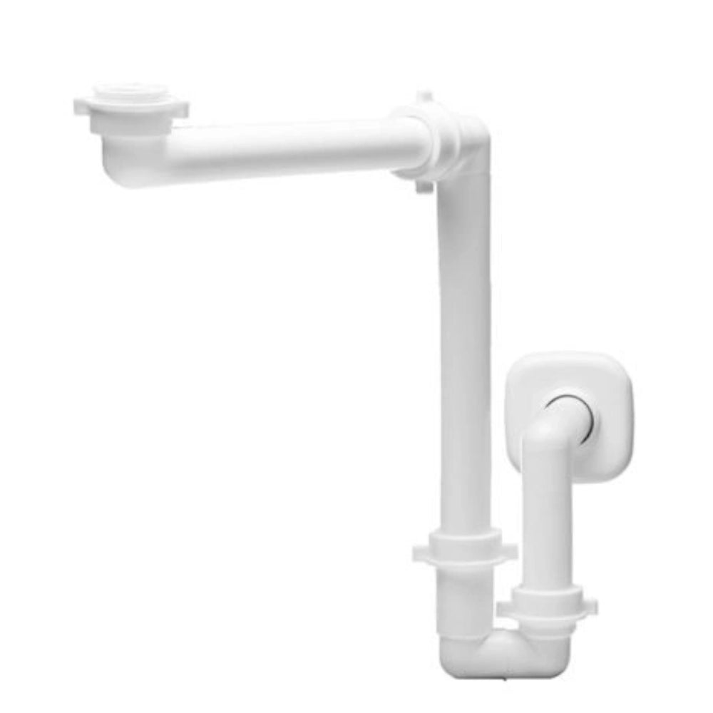 Sifone lira spazio lavabo bagno plastica bianco