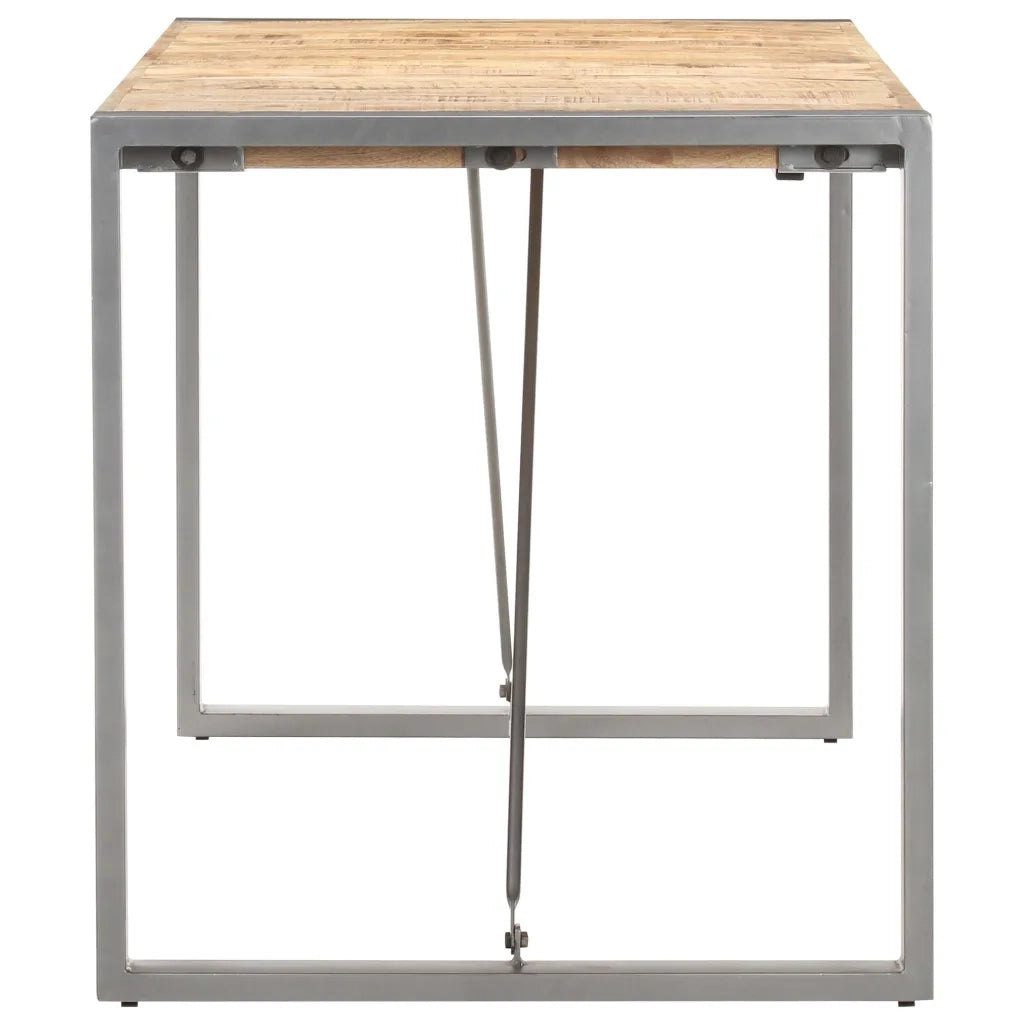 Tavolo da Pranzo 140x70x75 cm in Legno Massello di Mango Grezzo cod mxl 16120