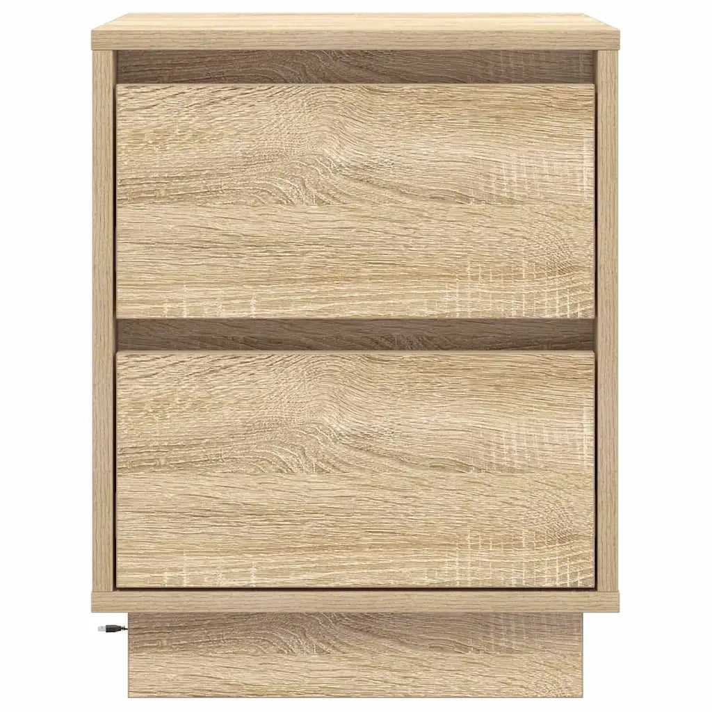 Comodino | Armadio da Notte | Mobiletto da notte con cassetto Rovere Sonoma 39 x 34,5 x 50 cm