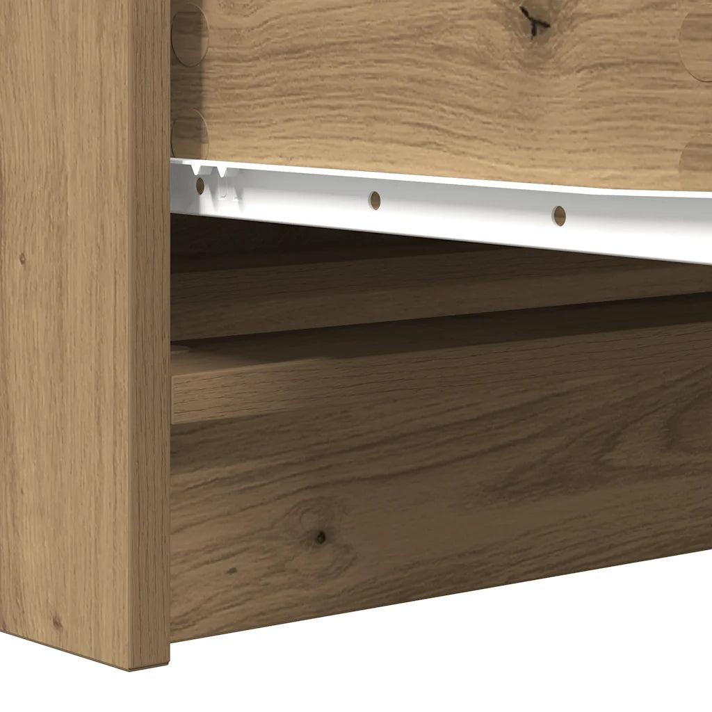 Credenza Rovere Artigianale 100x35x76 cm in Legno Multistrato 3328506