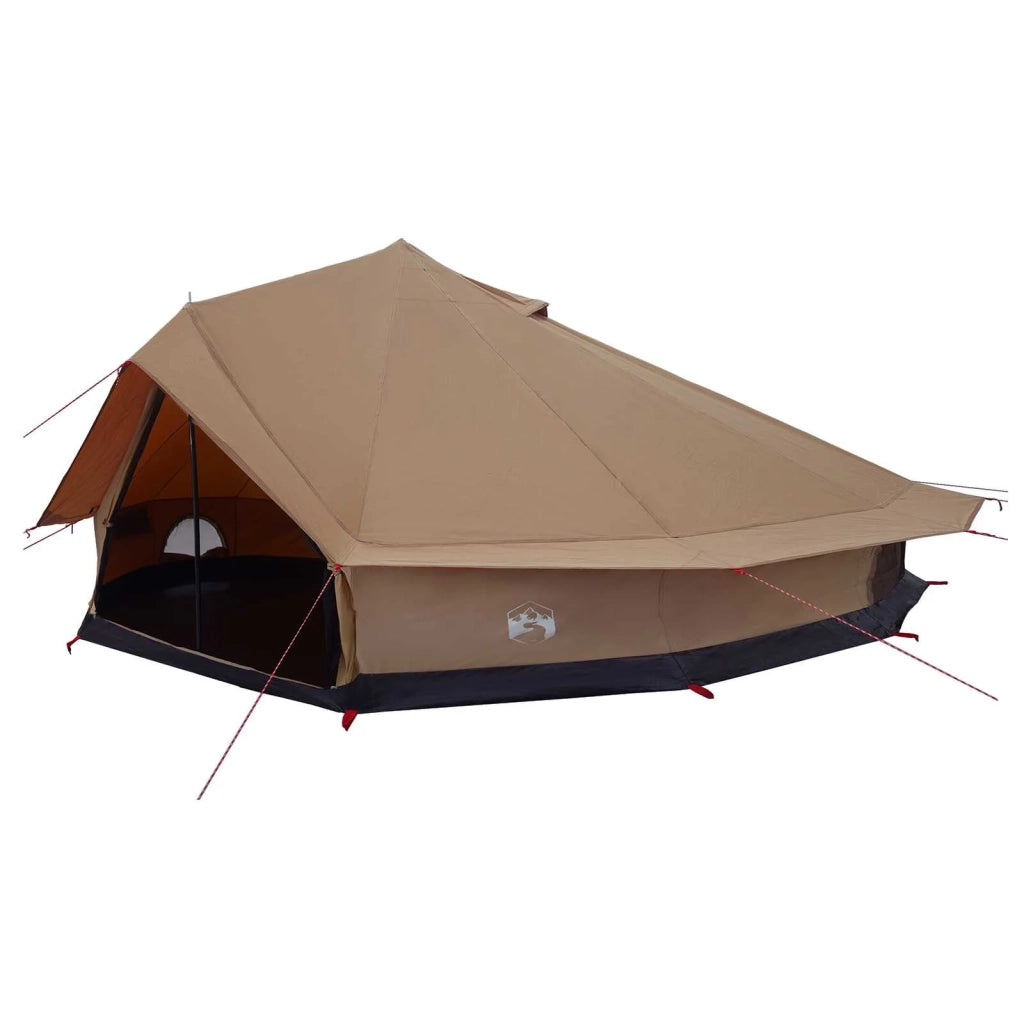 Tenda Familiare Marrone 12-Persone Policotone