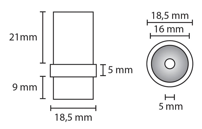 Ugelli in ceramica per sabbiatrice professionale, diametro foro ø 5 mm (4 pz) - NZL5-SBT