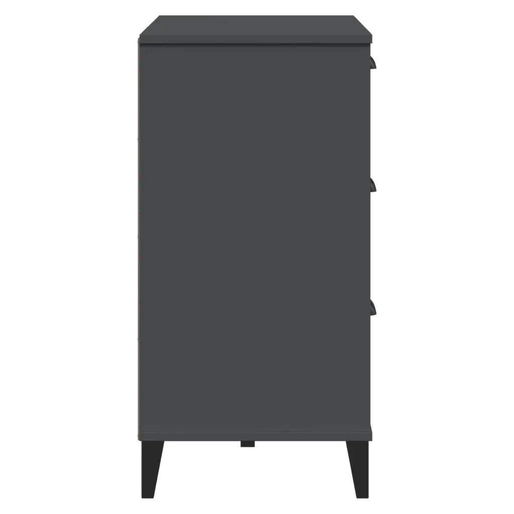 Credenza-Buffet-Armadio da cucina VIKEN Antracite 80x40x80 cm in Legno Multistrato