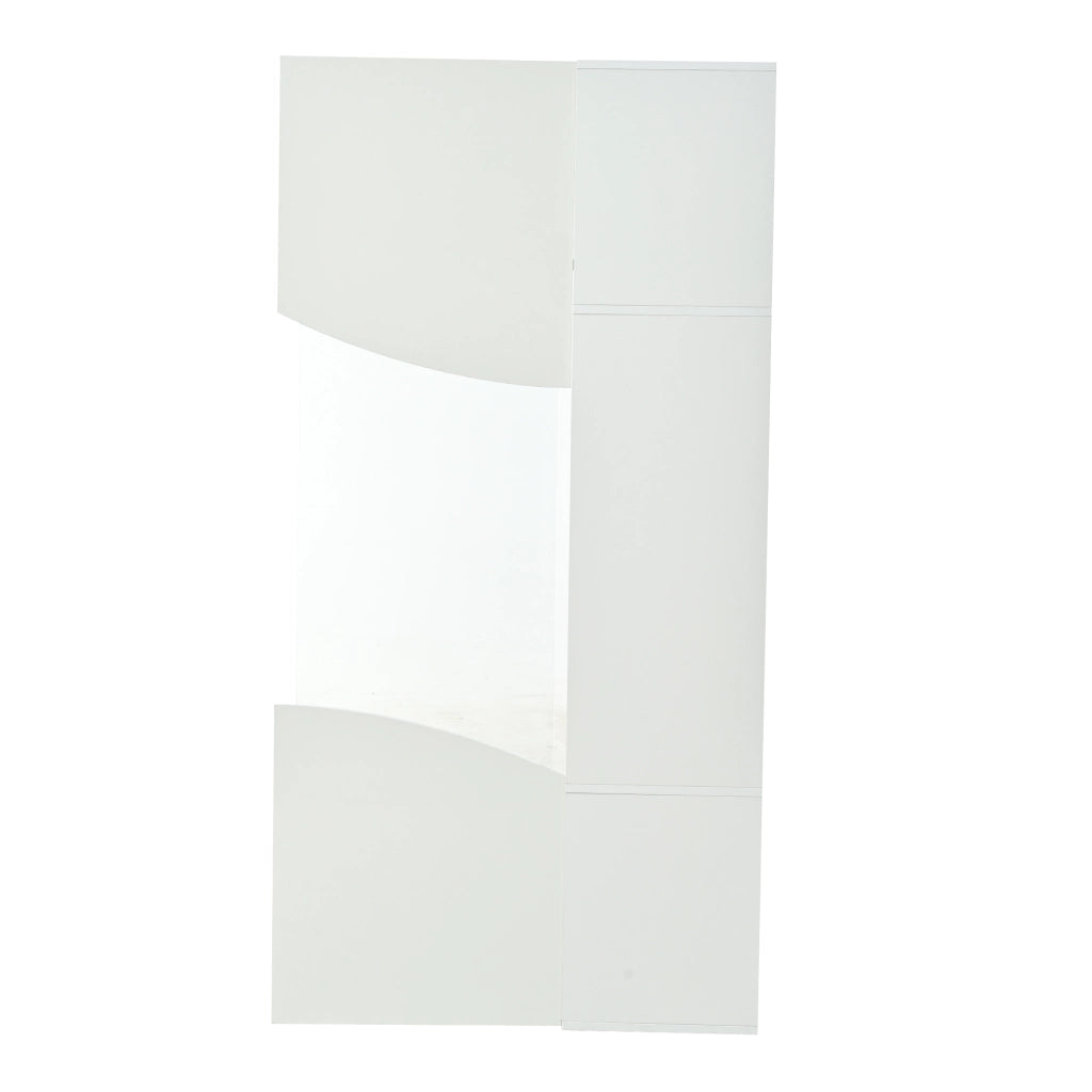 Vetrina Alta con Illuminazione LED ¨C MINIMAL ¨C Bianco Lucido 35x50x165cm