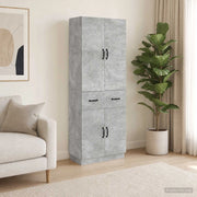Set di armadi 2 pz Grigio Cemento Legno ingegnerizzato 3416829