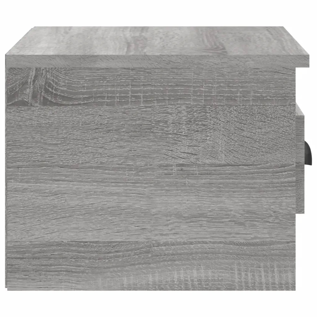 Comodino | Armadio da Notte | Mobiletto da notte a Parete Grigio Sonoma 41,5x36x28 cm