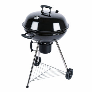 Barbecue a carbonella grill + affumicatore, nero