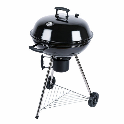 Barbecue a carbonella grill + affumicatore, nero