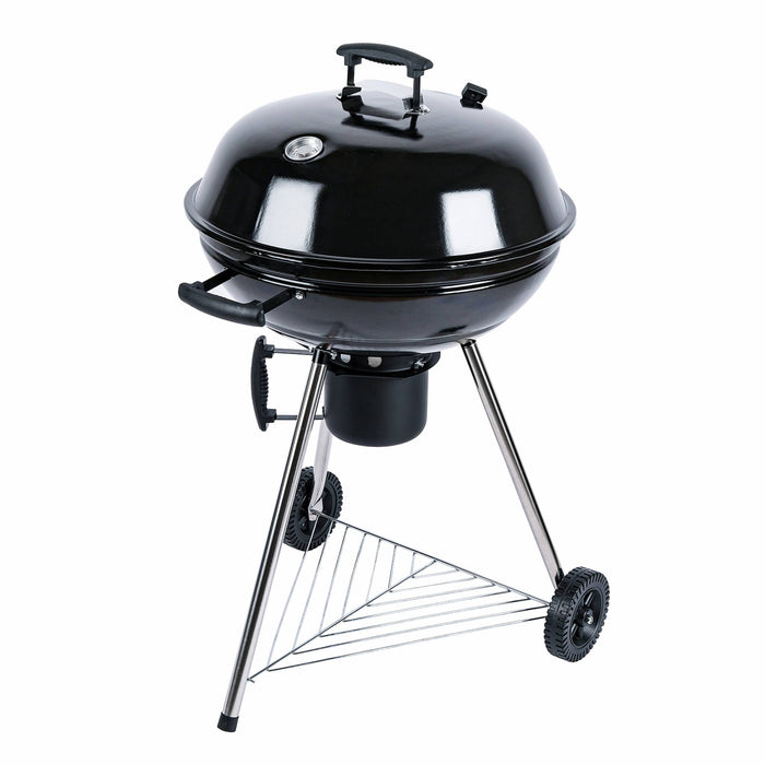 Barbecue a carbonella grill + affumicatore, nero