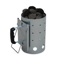 Camino di accensione xl per barbecue a carbonella, 30cm, grigio