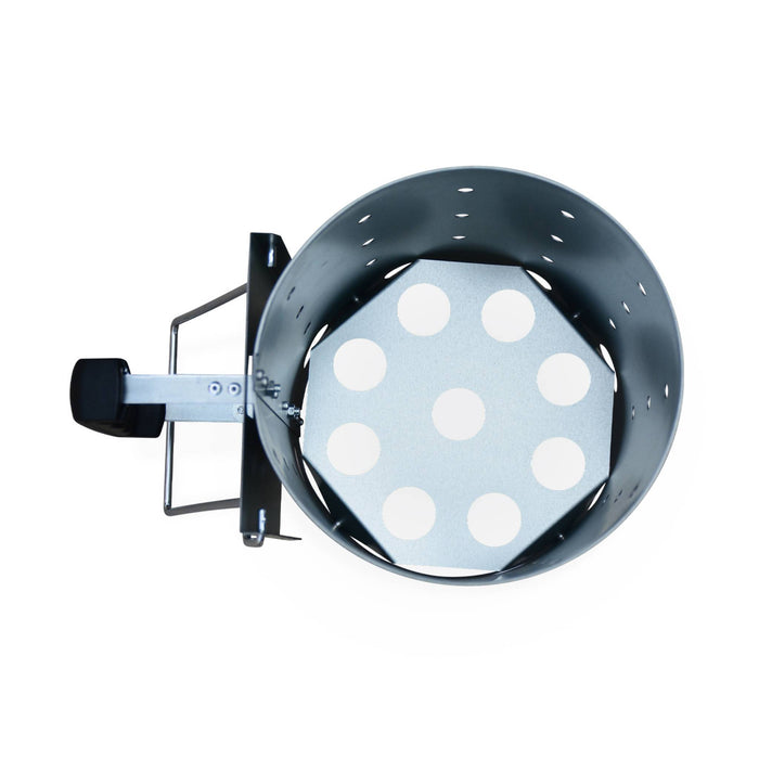Camino di accensione xl per barbecue a carbonella, 30cm, grigio