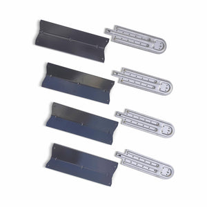 Set di 4 bruciatori e 4 diffusori per barbecue richelieu, d'artagnan e