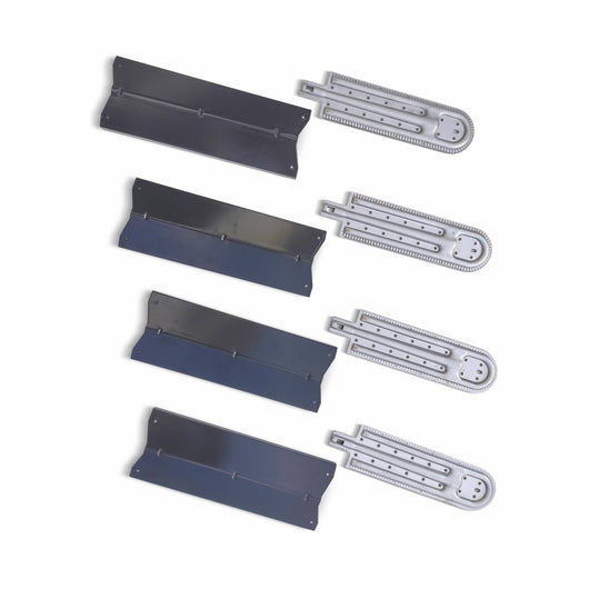 Set di 4 bruciatori e 4 diffusori per barbecue richelieu, d'artagnan e