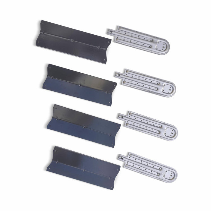 Set di 4 bruciatori e 4 diffusori per barbecue richelieu, d'artagnan e