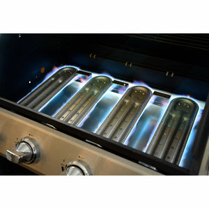 Set di 4 bruciatori e 4 diffusori per barbecue richelieu, d'artagnan e